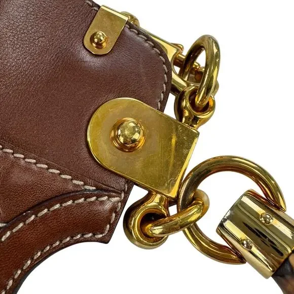 Gucci Bamboo Magnolia Handbag - Picture 15 of 16